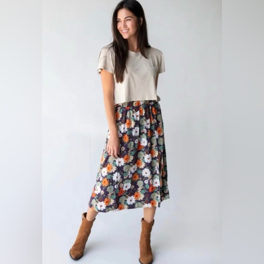 Natural Life Betsy Midi Skirt